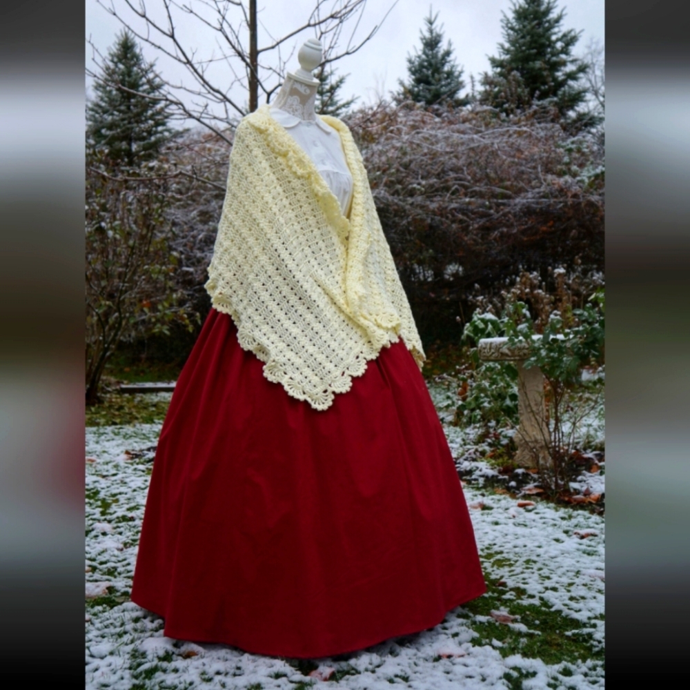 Red Women's Drawstring Skirt